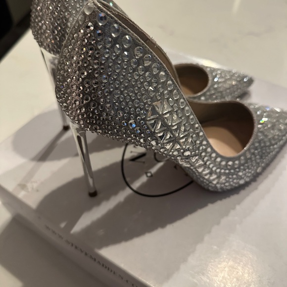 Steve Madden Diamond Rhinestone Heel 9.5 - Picture 6 of 13